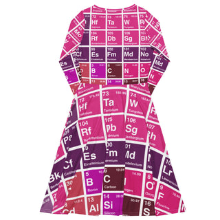Periodic Table Long Sleeve Midi Dress
